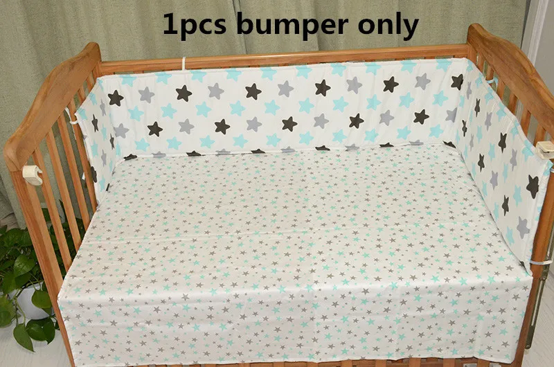 Скандинавские звезды дизайн детская кровать утолщенные бамперы цельная кроватка вокруг подушки защита для кроватки подушки новорожденных декор комнаты - Цвет: NO8