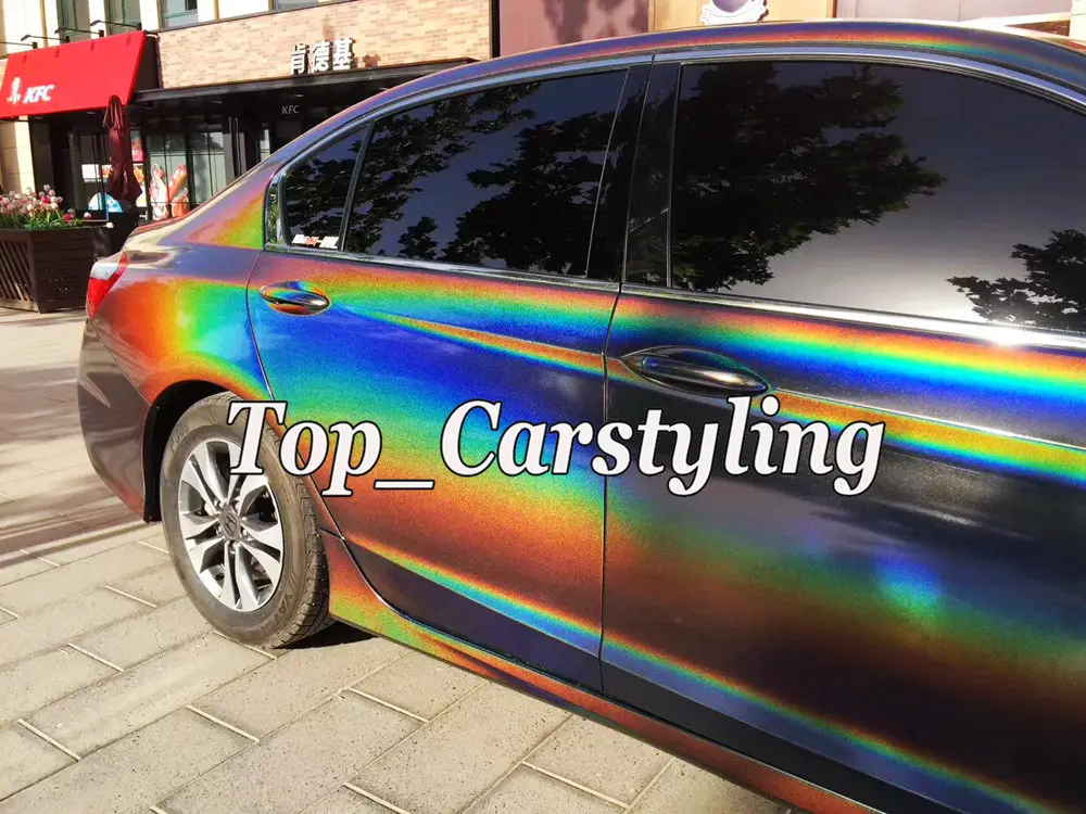 3M psychedelic gray vinyl car wrap film KMPF sparkle glitter vinyls  (1)