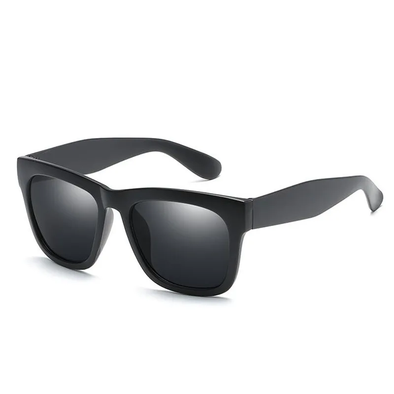 REALSTAR классические черные солнцезащитные очки с квадратной оправой, мужские брендовые дизайнерские Винтажные Солнцезащитные очки для женщин, модные солнцезащитные очки S157 - Цвет линз: No3 Matte Black
