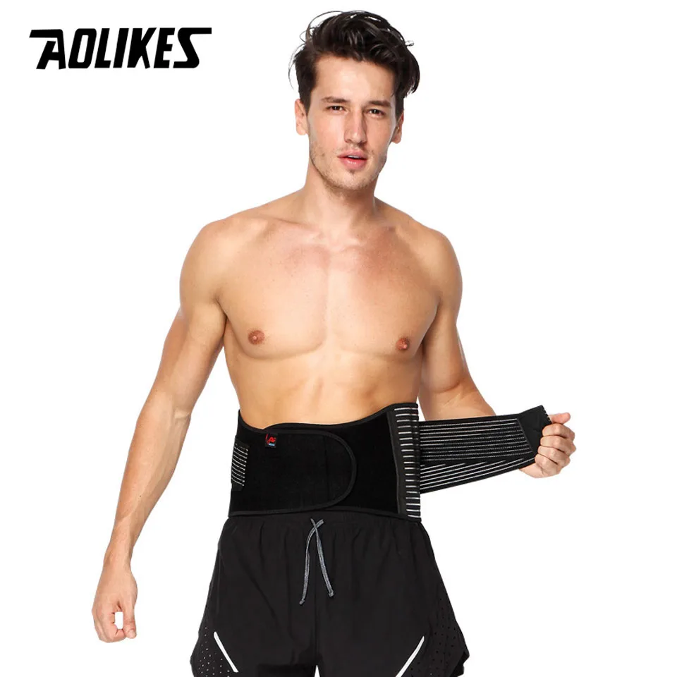AOLIKES 1 шт. поддержка поясницы боли в пояснице спины с эластичными ремнями давления