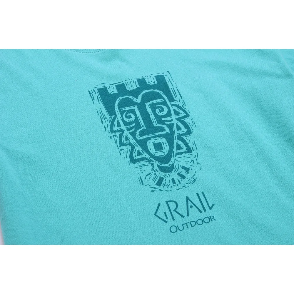GRAIL Новое поступление женская уличная футболка 100% чистый хлопок дышащая Гибкая
