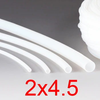 

2mm ID 4.5mm OD 2x4.5 PTFE tube tubing,polytef HOSE,white 3D printer F4 Corrosion Resistance Polytetrafluoroetylene pipe