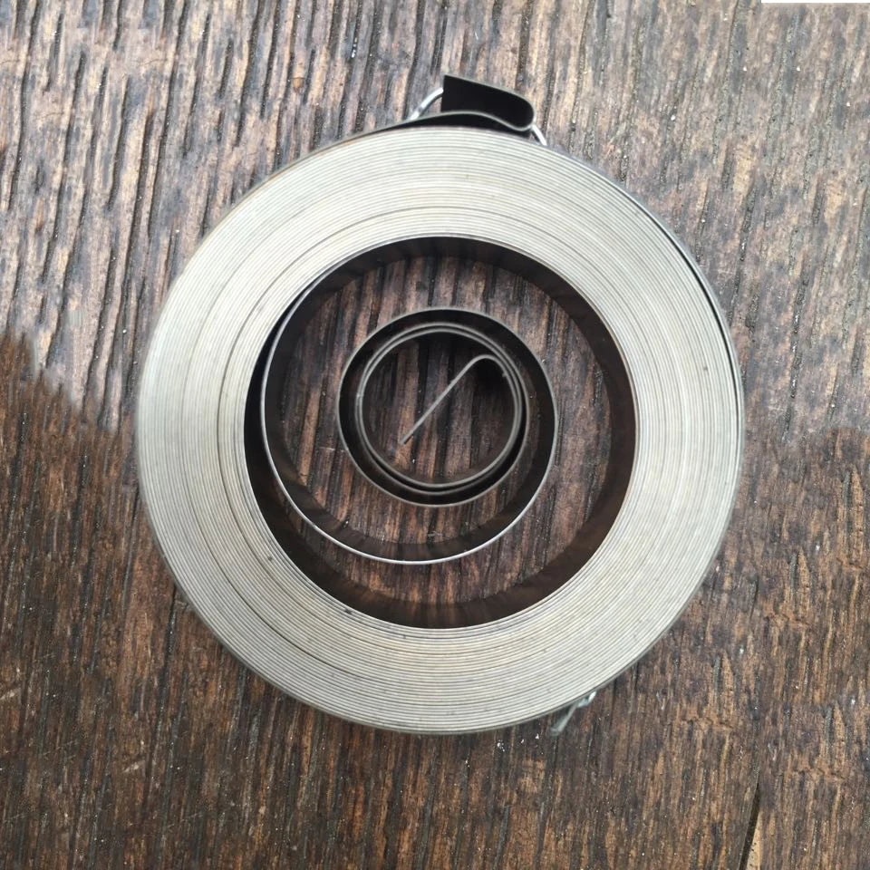 

High Precision Constant Force Flat Wire Torsion Retractable Coil Spiral Spring ,0.25mm*8mm Width*5000mm Length*45mm Out Diameter