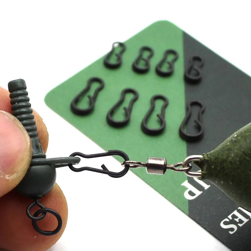 Rig Links Carp Fishing Tackle Black Bank Tackle Quick Change Multi Clips 9mm and 12mm Available