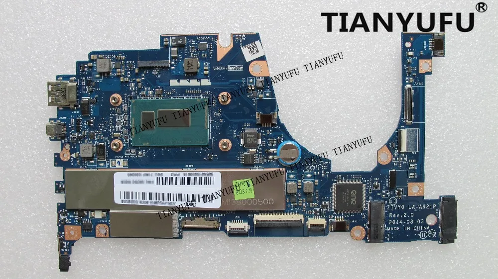 

Free shipping FRU:90005930 FOR Lenovo Yoga 2 13 Laptop Motherboard ZIVY0 LA-A921P SR170 I5-4200U 8GB RAMs motherboard tested