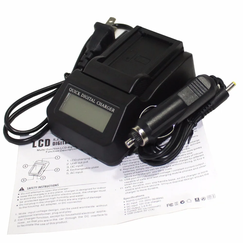 LP E10 LPE10 Camera Battery Digital Charger LCD Display Fast Charger