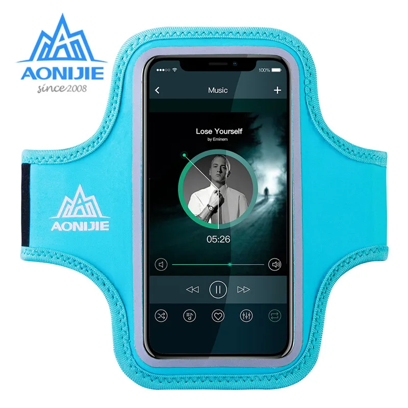 AONIJIE Lycra Waterproof Running Arm Bag Sports Fitnes Armband