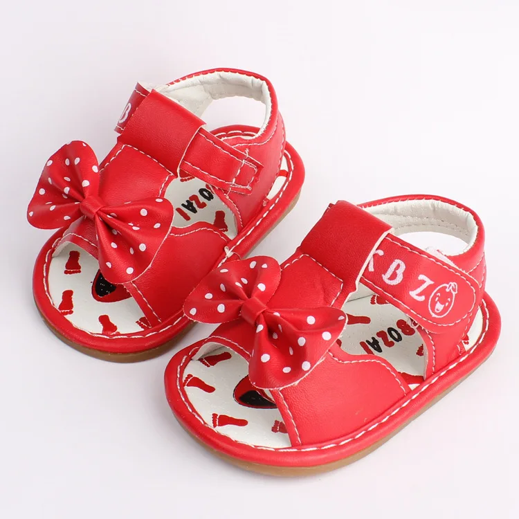 Летняя обувь для маленьких девочек 0-2 лет; сандалии с бантом для новорожденных; повседневная обувь в подарок на день рождения