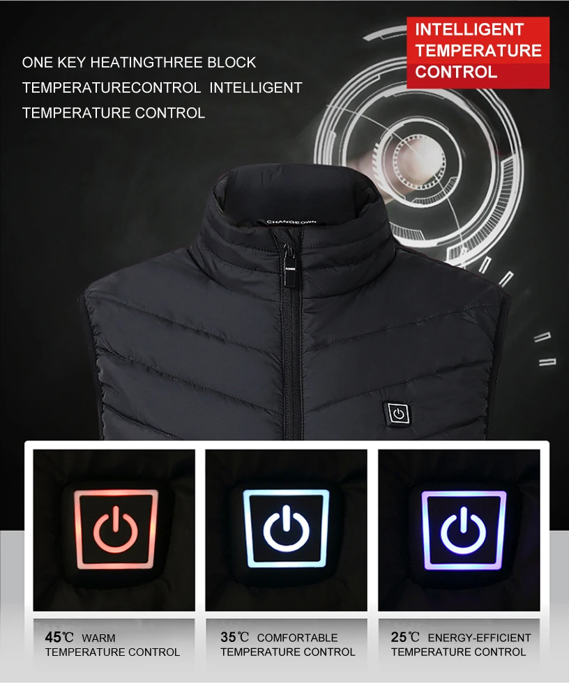 Горячее предложение, зимнее пальто, мужское, легкий, утепленный, с подогревом, жилет, USB, с подогревом, спортивный жилет, Электрический жилет, usb зарядка, куртка плюс