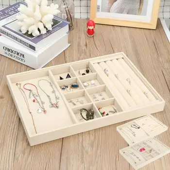

Multi-functional Women Girls Jewelry Storage Box Rings Necklace Bracelet Earring Jewelry Holder Display Case Organizer Casket