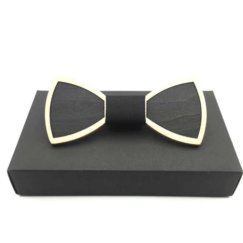 

BiLiMi New Classic Wood Bow Ties Printed Geometry for Mens Wedding Suits Wooden Bow Tie Butterfly Shape Bowknots Gravatas