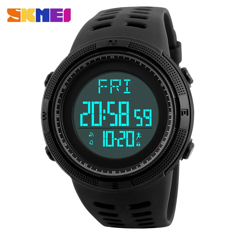 

SKMEI Digital Watch Men Relogio Masculino Outdoor Pedometer Men's Sport Watch Male Clock Dual Calories Water Resistant Top 1295