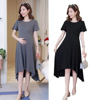 

Envsoll Maternity Dress 2019 New Summer Dress Paragraph Fashion Short-sleeved Maternity Dresses For Pregnant Women Clothes