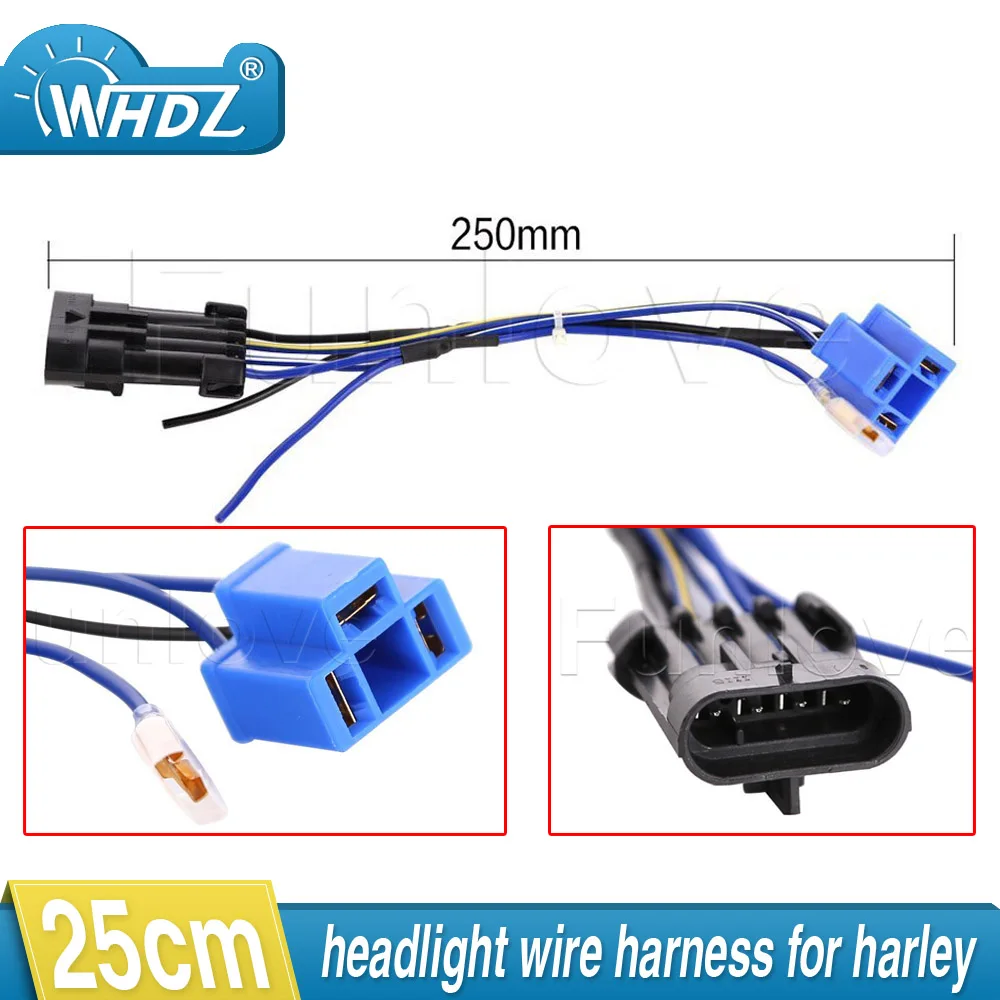 2017 LED Headlight Wiring Harness Adapter for Harley Touring and Trike 2014 2015 2016 7" Daymaker LED Headlight on Aliexpress.com | Alibaba Group
