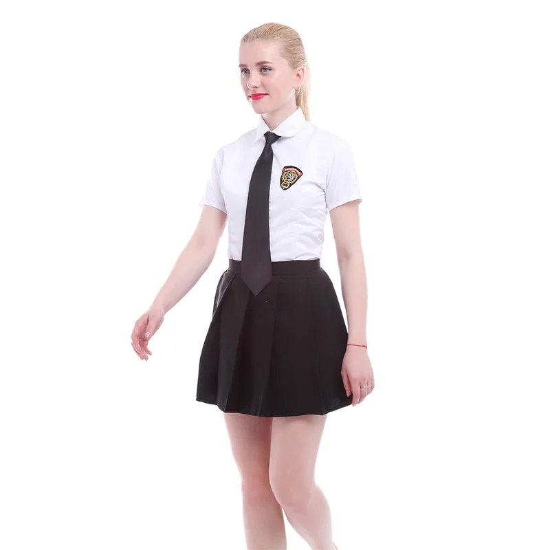 ROLECOS японская форма для средней школы девушка костюм моряка белая/черная юбка