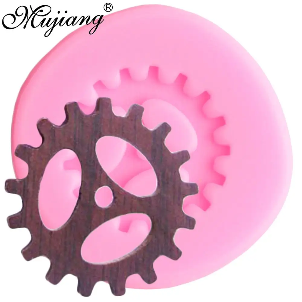 

Industrial Steampunk Gear Silicone Fondant Mold Cupcake Topper DIY Party Cake Decorating Tools Fimo Clay Candy Chocolate Moulds