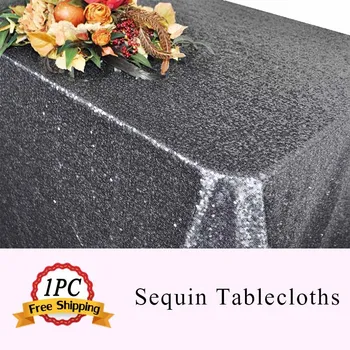 

Free Ship 1PC Silver Shiny Stone Tablecloth Luxury Sequin Embroidered Table Cloth for Wedding Banquet Event Decor Table Overlays