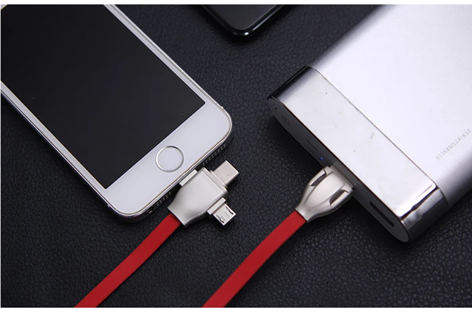 NOHON 3 in 1 USB Cable 8 Pin Micro USB Type C Cable For iPhone 8 7 Plus X XS MAX XR Fast Charging For Samsung Android Phone Cord (18)