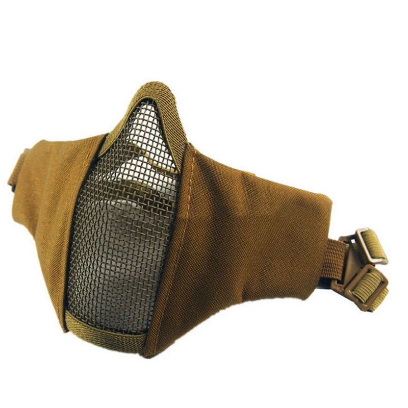 

Acecare New V1 Improved Version Airsoft Paintball Cs Strike Steel Mask Tactical Half Face Mesh Mask Drop Shipping