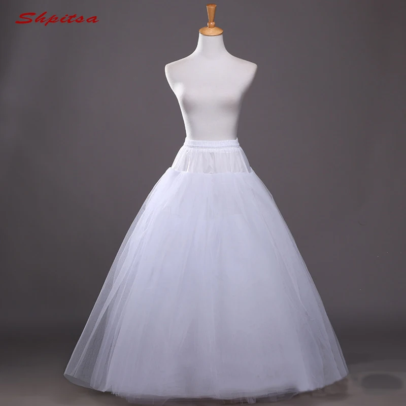 Белый бальное платье Тюль Нижняя юбка для подъюбник для свадебного платья кринолин для женщин