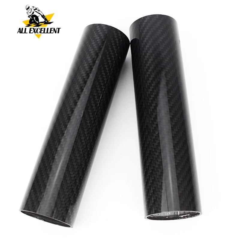 

Motorcycle Carbon Fiber Front Fork Tube Slider Cover for 2014-2018 Yamaha FZ07 MT07 FZ-07 MT-07 2015 2016 2017