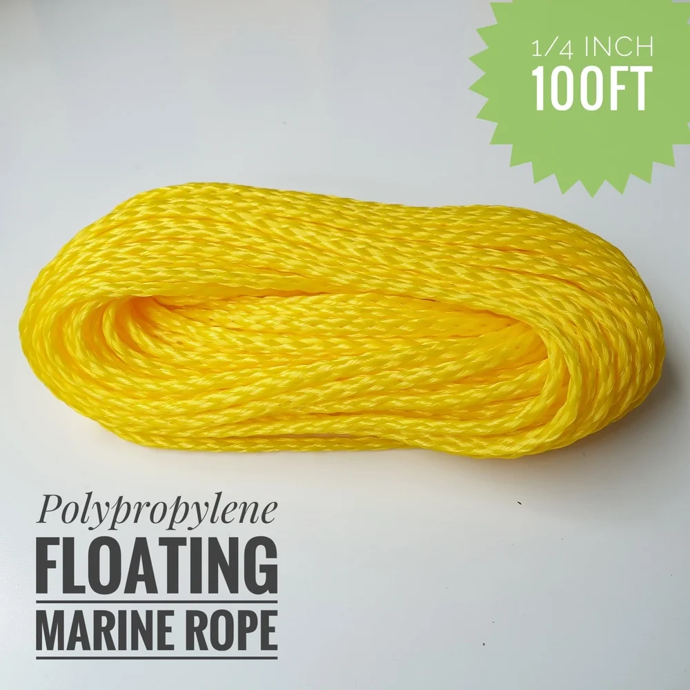 3/8 inch 100ft Lightweight Hollow Polypropylene Floating Anchor