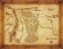 map middle earth lord of the ring silk poster art bedroom