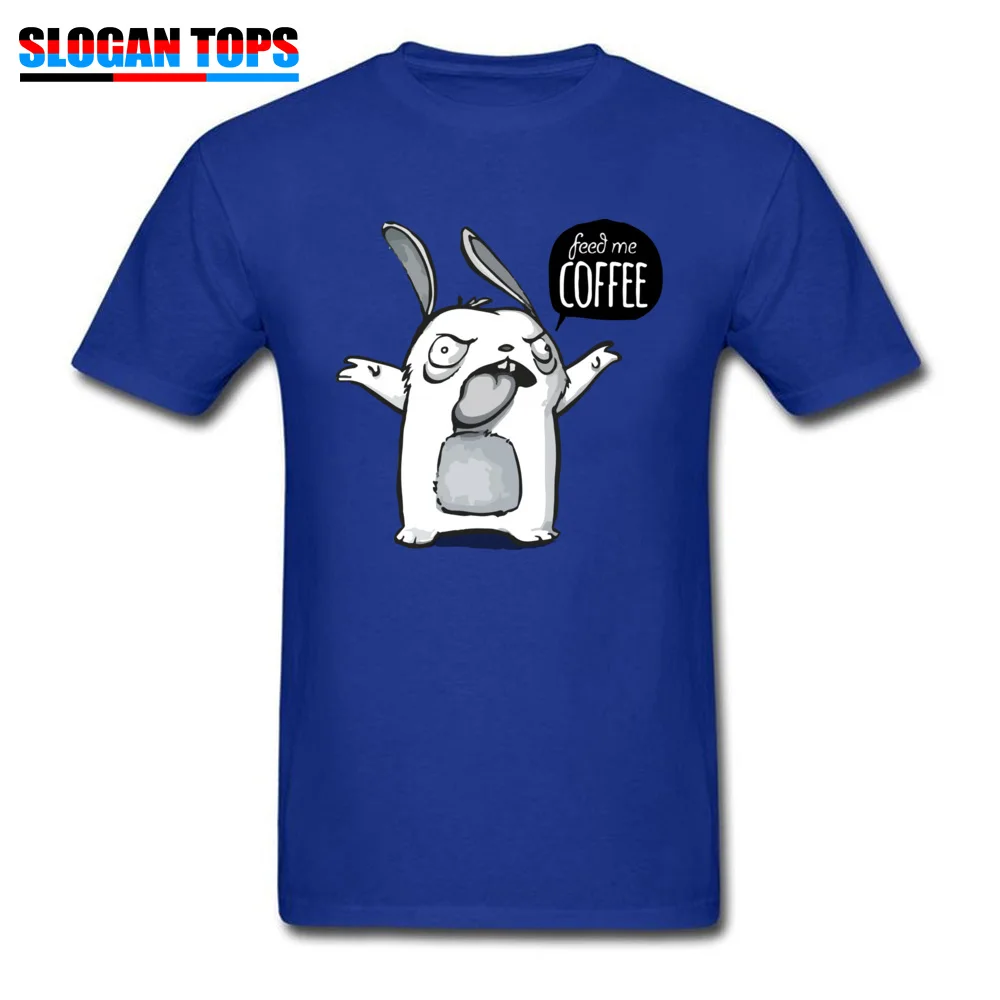 Crew Neck feed me coffee 100% Cotton Men's T-Shirt Casual Short Sleeve T Shirt New Coming Leisure T Shirts Free Shipping feed me coffee blue
