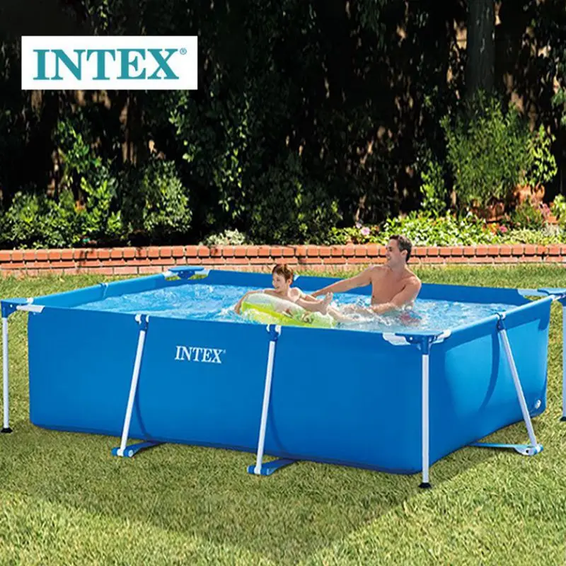 Intex рама для бассейнов 260x160x65 см прямоугольная рамка над уровнем земли бассейн для заднего двора для взрослых детей