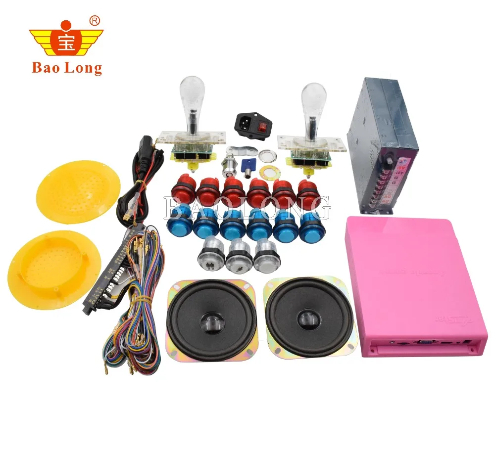 

2018 Hot sale Pandora Box 5 DIY Arcade Bundles Kits Parts with Power Supply Jamma cable 5pin Joystick led Push Button 1299 in 1