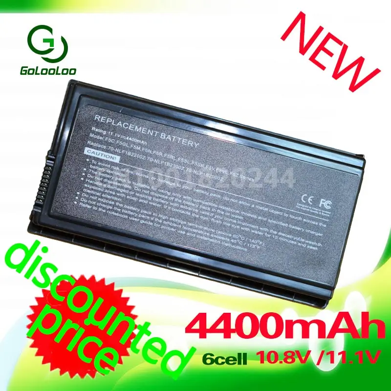 

Golooloo Laptop Battery For Asus A32-F5 F5 F5C F5GL F5M F5N F5R F5RI F5SL F5V X50 F5Z X50C X50M X50N X50SL X50RL X50V X59