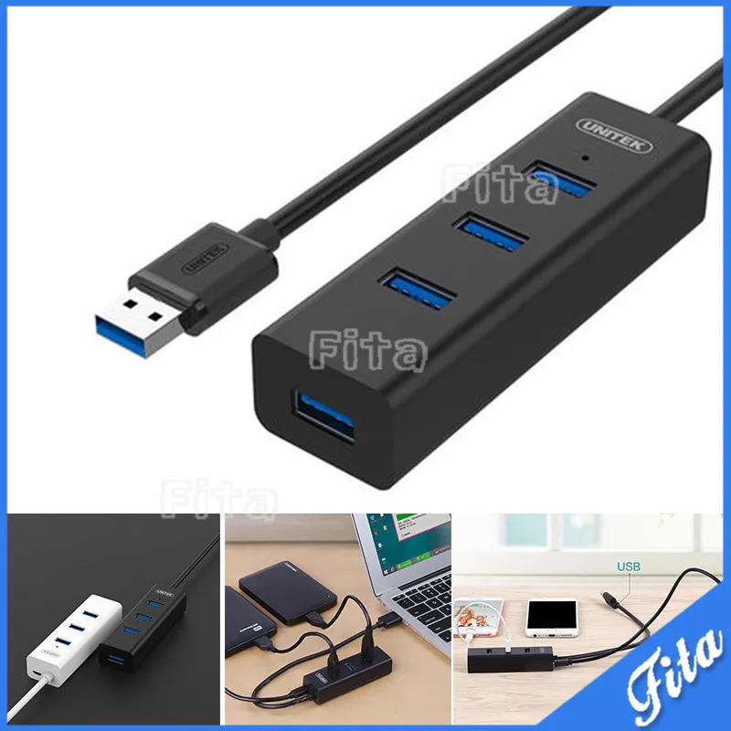 Mini USB 3 0 Портативный питание от шины с RTS5411 Чипсет 4 Порты и разъёмы для ноутбука