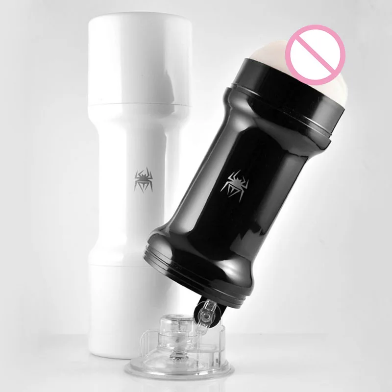 EVO Spider Hands Free Realistic Suction Cup Male Masturbator Bullet Vibrating font b Pussy b font
