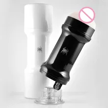 EVO Spider Hands Free Realistic Suction Cup Male Masturbator Bullet Vibrating font b Pussy b font