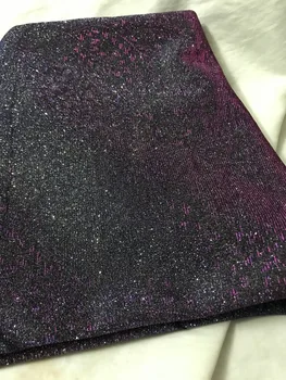 

NEW design sat-52514 glitter sequins French lace fabric African tulle glitter lace for bridal dress