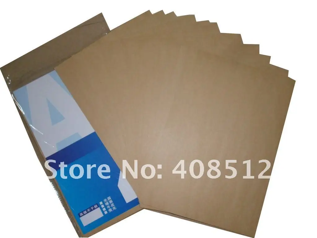 Buy blank Self adhesive kraft A3 label paper for