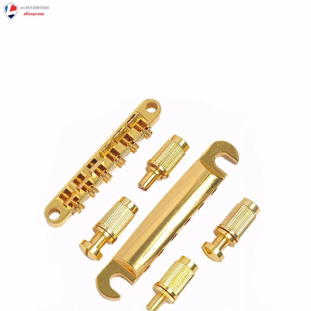 NEW 1 set ABR 1 Style Tune o matic Bridge Tailpiece Gold