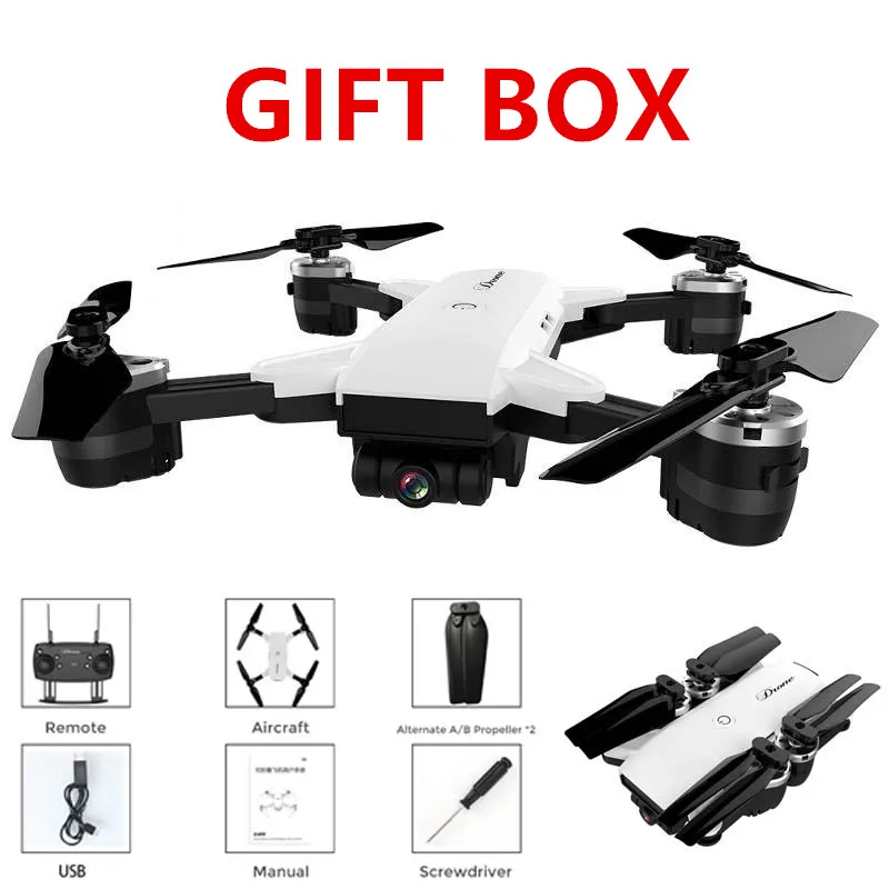 

WiFi FPV Foldable Drone with camera HD 2MP 720P Wide Angle RC Quadcopter Altitude Hold RTF Selfie Dron Professional Helicopter