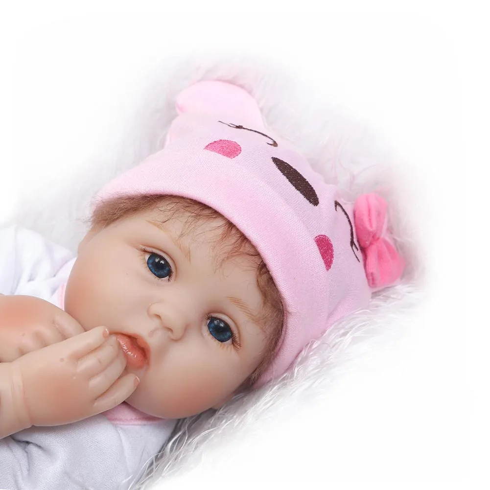 

NPK Reborn Doll 40cm/16inch Silicone Vinyl Dolls Baby Doll Newborn Lifelike Kids Birthday Gifts M09