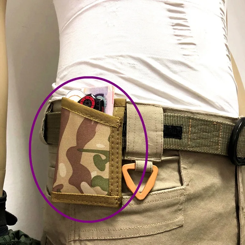 

Military Tactical Waist Belt Pouch EDC Portable Cash Card Holder Case Outdoor Purse Storage Bags for Backpack
