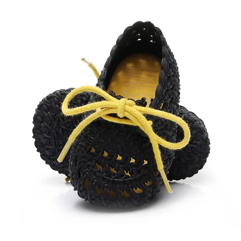 

WEIXINBUY Newborn Baby Boy Girl Sandals Soft Bottom Baby Clogs Toddler Sandals Jelly Shoes Summer Laces Hollow Sandals M