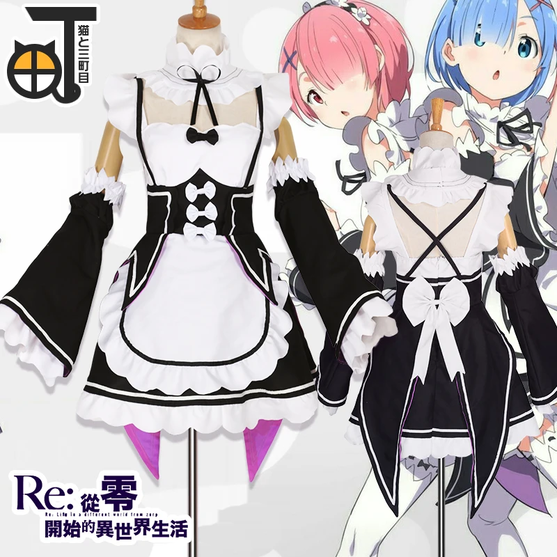 Free Shipping Rem Costume font b Anime b font Re Life In A Different World From