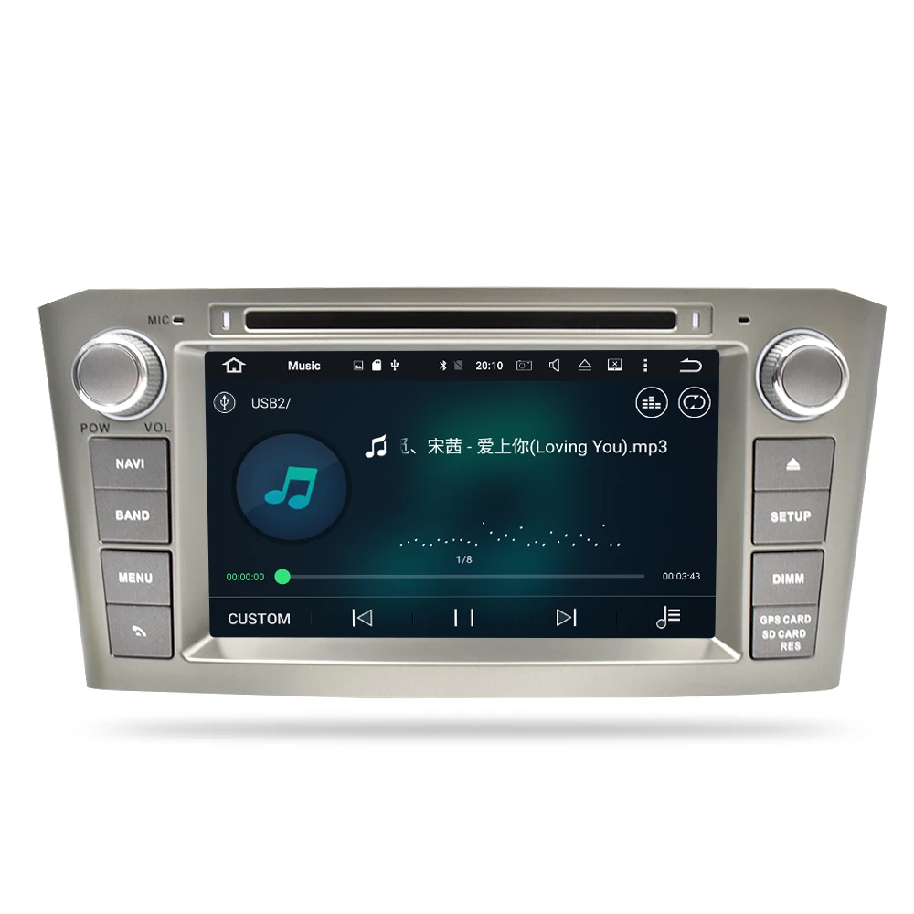 Sale 4G RAM Android 9.0 Car Radio GPS Multimedia Stereo DVD Player For Toyota Avensis T25 2003-2008 Auto Audio Navigation Headunit 17