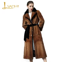 Фотография LVCHI Winter 2017 Import Mink Fur Coat Women