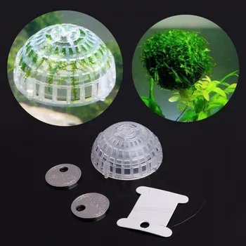 

New Aquarium Float Moss Ball Filter Decor Fish Tank Shrimp Green Water Live Plant Grass Holders Aquatic Pet Supplies C42