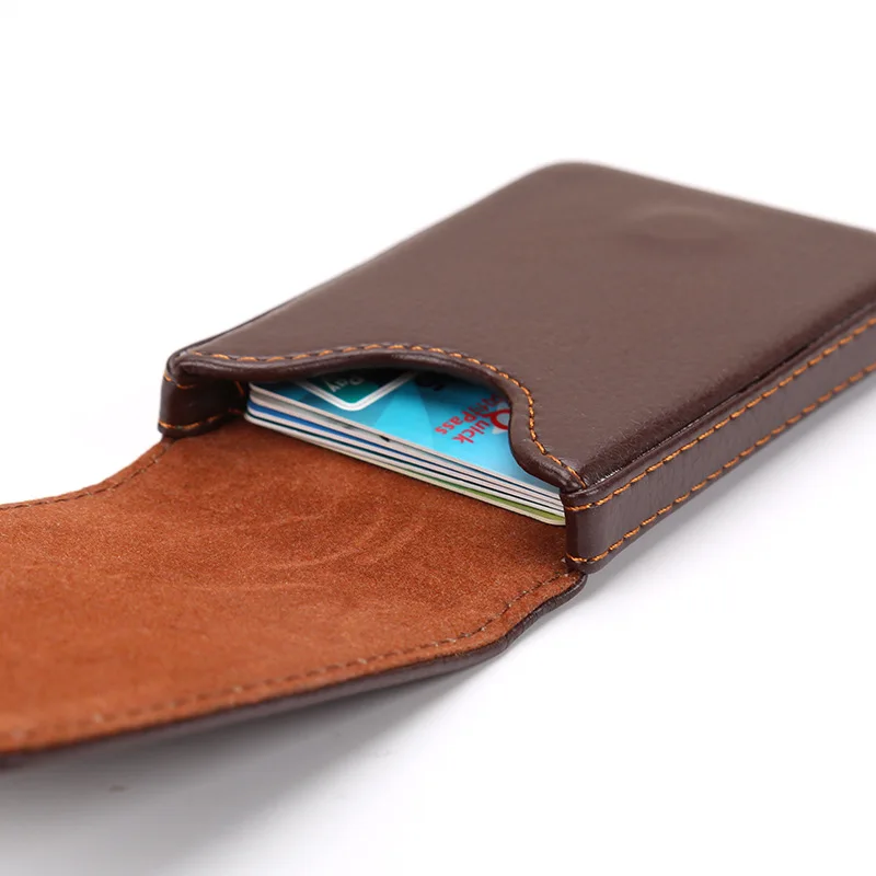 الأعمال اسم بطاقة الائتمان حامل بطاقة حالة بو الجلود ضئيلة الجبهة جيب Cardcase المنظم محفظة أفضل الأعمال الصغيرة الهدايا