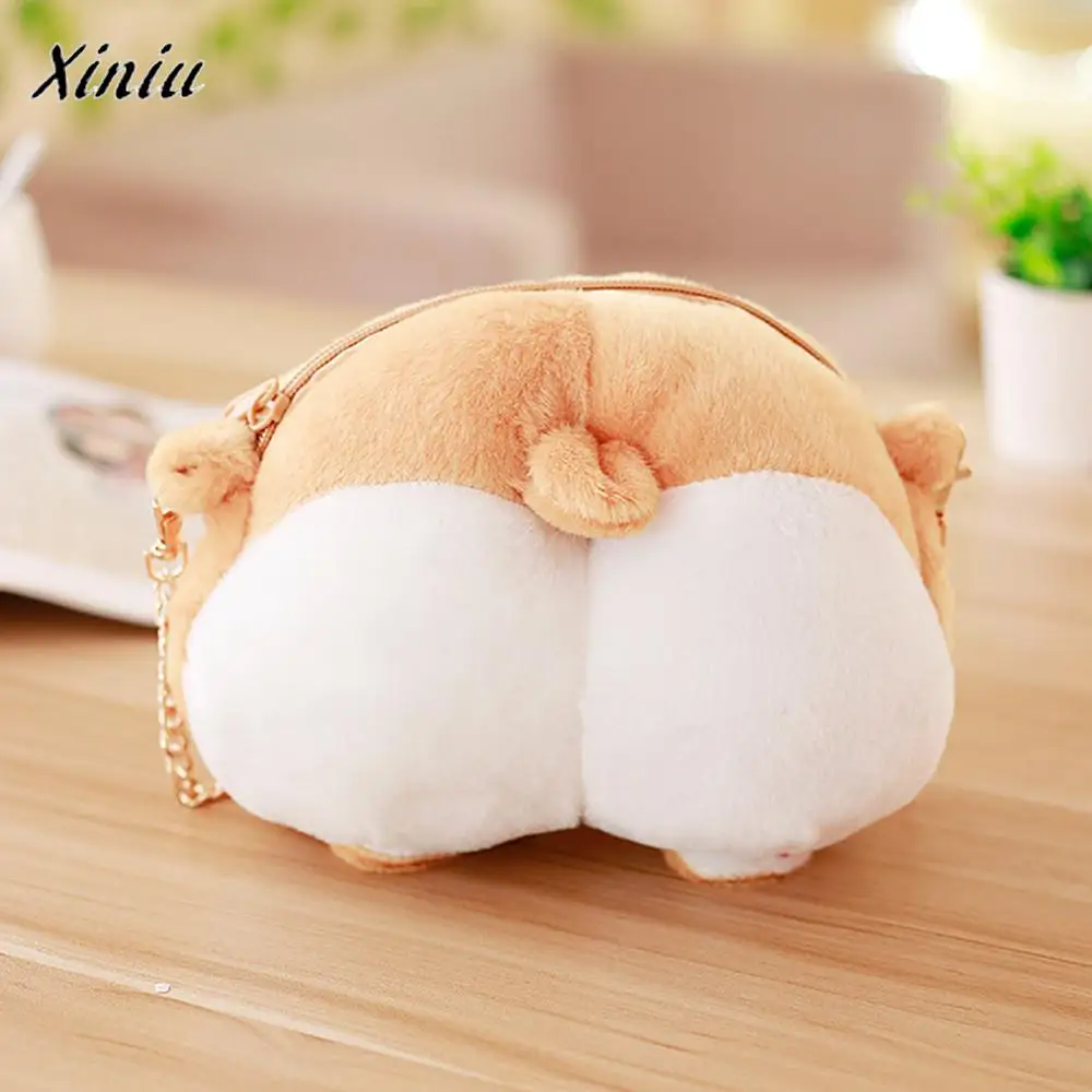 

Xiniu Mini Messenger Bags Girls Women Pouch Cute Corgi Butt Tail Plush Handbag High Quality bolsas Crossbody Shoulder Bags Purse