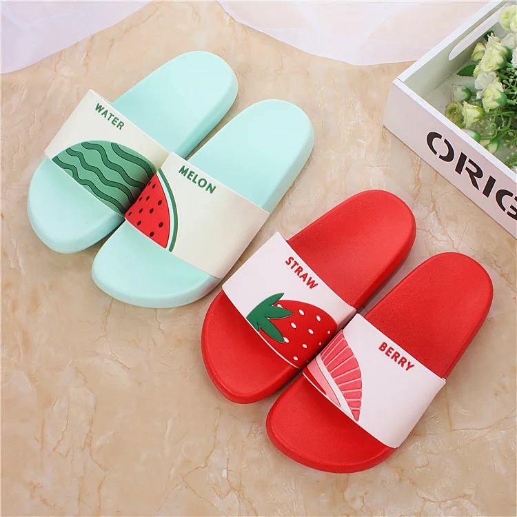 

Women Summer Slippers Cartoon Fruits Slides Home Slippers Slide Sandals Women Shoes Bothe Flip Flops Watermelon Dropshipping