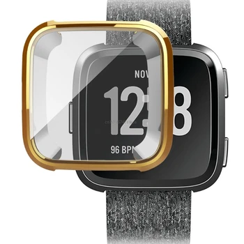 

New TPU Case for Fitbit Versa Watch Smartwatch Cover Frame Protective Soft Shell Silicone Wearable