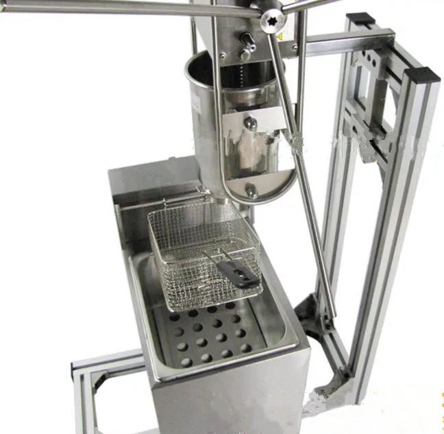 

Hot sale three style of models 6L gas fryer 3L delicious Spanish churro maker machine